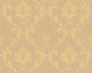 A.S. Création | Vliesová tapeta na stenu Metallic Silk 30658-4 | 0,53 x 10,05 m | žltá, zlatá