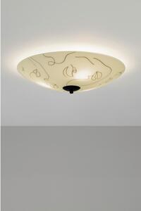 Biele stropné svietidlo so skleneným tienidlom 43x43 cm Messy Family - Markslöjd
