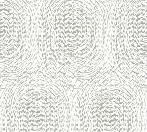 A.S. Création | Vliesová tapeta na stenu Alpha 33373-2 | 0,53 x 10,05 m | metalická, biela