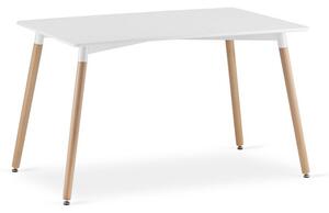 Jedálenský stôl ADRIA 120x80 cm - buk/biela