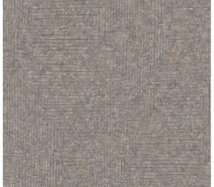 A.S. Création | Vliesová tapeta na stenu Ethnic Origin 37171-1 | 0,53 x 10,05 m | hnedá, metalická