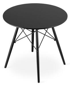 Jedálenský stôl TODI 80 cm - čierna/čierna