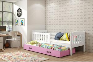 Detská posteľ KUBUS s výsuvnou posteľou 80x190 cm - biela Biela