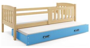 Detská posteľ KUBUS s výsuvnou posteľou 80x190 cm - borovica Sivá