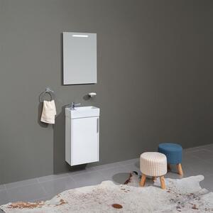 Mereo Vigo, kúpeľňová skrinka s keramickým umývadlom, 41 cm, biela, dub Vigo, kúpeľňová skrinka s keramickým umývadlom, 41 cm, dub Riviera Variant: V…
