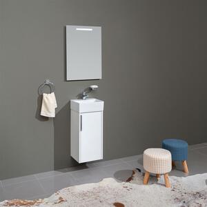 Mereo Vigo, kúpeľňová skrinka s keramickým umývadlom, 33 cm, biela, dub Vigo, kúpeľňová skrinka s keramickým umývadlom, 33 cm, dub Riviera Variant: V…