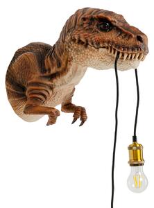 Animal Dino nástenná lampa hnedá 36 cm