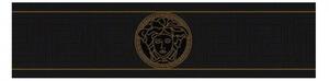 A.S. Création | Vliesová bordúra na stenu Versace 93522-4 | 13,3 cm x 5 m | zlatá, čierna