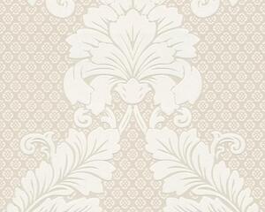 A.S. Création | Vliesová tapeta na stenu Luxury Wallpaper 30544-1 | 0,52 x 10 05 m | biela, metalická, krémová