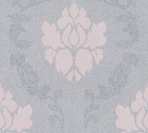 A.S. Création | Vliesová tapeta na stenu New Elegance 37552-3 | 0,53 x 10,05 m | šedá, ružová