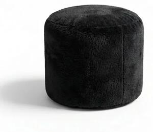 Sablio Taburetka Circle SOFTY - Midnight Black - 38x48 cm