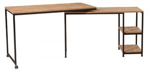 Hanah Home Písací stôl Bera borovica/čierny