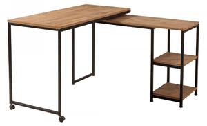 Hanah Home Písací stôl Bera borovica/čierny