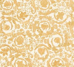 A.S. Création | Vliesová tapeta na stenu VERSACE 38706-4 | 0,70 x 10,05 m | zlatá, krémová, metalická