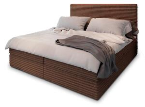 Manželská boxspring posteľ s úložným priestorom Samana 180x200 - tehlová