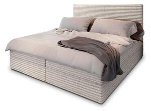 Manželská boxspring posteľ s úložným priestorom Samana 180x200 - krémová