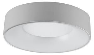 Stropné LED svietidlo Sauro, Ø 30 cm, strieborná