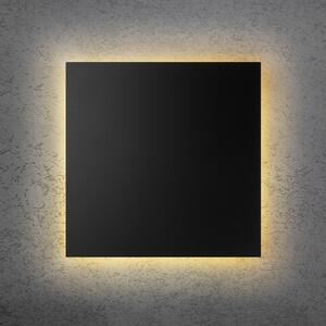 LED nástenné svetlo BLADE Q, čierne, 44 x cm, kovové, stmievateľné, Čierna, Obývacia izba / jedáleň, Hliník, Moderný, Nástenné svietidlo