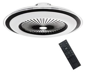 LED Stmievateľné stropné svietidlo s ventilátorom ZONDA LED/48W/230V čierna + DO