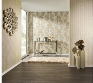A.S. Création | Vliesová tapeta na stenu Luxury Wallpaper 30544-2 | 0,52 x 10 05 m | metalická, krémová