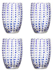 Poháre Brinley Blue 350 ml – sada 4 ks
