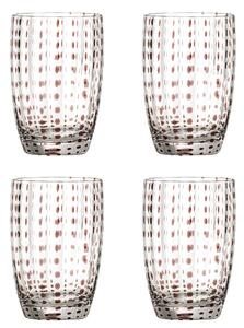Poháre Brinley Brown 350 ml – sada 4 ks