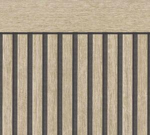 A.S. Création | Vliesový panel na stenu Elements 39744-1 | 1,06 x 5 m | béžová, hnedá, čierna