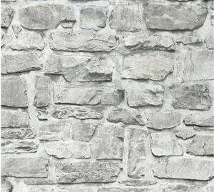 A.S. Création | Vliesová tapeta na stenu Il Decoro 36370-1 | 0,53 x 10,05 m | biela, šedá