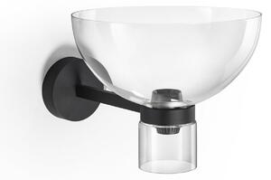 Nástenné Svietidlo FLOS, Nocturne Bowl, stmievateľné, Čierna, Chodba, Hliník, Dizajnový