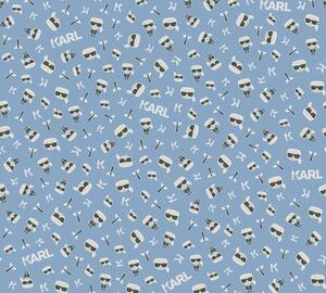 A.S. Création | Vliesová tapeta na stenu Karl Lagerfeld 37843-1 | 0,53 x 10,05 m | modrá, biela, čierna