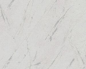 A.S. Création | Vliesová tapeta na stenu Casual Living 39336-1V | 0,53 x 10,05 m | šedá, metalická