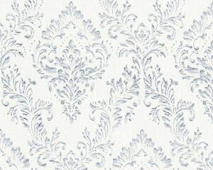 A.S. Création | Vliesová tapeta na stenu Metallic Silk 30659-1 | 0,53 x 10,05 m | biela, strieborná