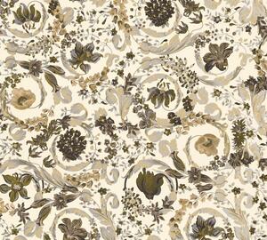 A.S. Création | Vliesová tapeta na stenu VERSACE 38706-6 | 0,70 x 10,05 m | krémová, metalická, hnedá