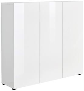 SKRINKA NA TOPÁNKY, biela, 120/115/34 cm Xora - Skrine, regály & police na topánky