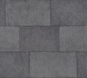 A.S. Création | Vliesová tapeta na stenu Titanium 3 38201-6 | 0,53 x 10,05 m | metalická, šedá