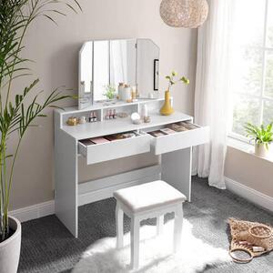 TOALETNÝ STOLÍK, biela, 100/40/142 cm Boxxx - Online Only drobný nábytok, Online Only
