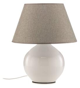 Stolná lampa Sfera, výška 53 cm, biela/sivá