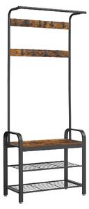 PREDSIEŇOVÝ NÁBYTOK, hnedá, čierna, 72/183/33,7 cm Boxxx - Online Only drobný nábytok, Online Only