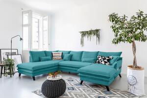 SEDACIA SÚPRAVA, textil, tyrkysová P & B - Sedačky, Online Only