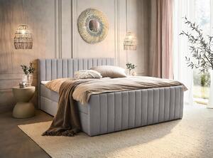 AMERICKÁ POSTEĽ, 180/200 cm, svetlosivá Boxxx - Online Only spálne, Online Only