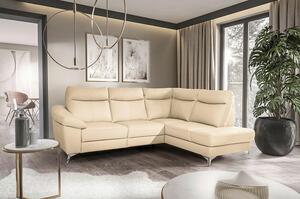 ROHOVÁ SEDAČKA, textil, koža, béžová Livetastic - Sedačky, Online Only