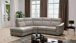 ROHOVÁ SEDAČKA, textil, koža, bahenná hnedá Livetastic - Sedačky, Online Only