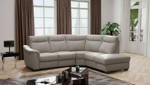 ROHOVÁ SEDAČKA, textil, koža, bahenná hnedá Livetastic - Sedačky, Online Only