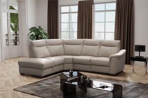 ROHOVÁ SEDAČKA, textil, koža, sivá Livetastic - Sedačky, Online Only