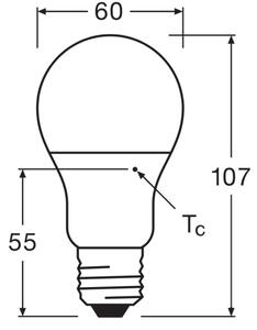 Sada 3x LED žiarovka A60 E27/8W/230V 3000K - Osram