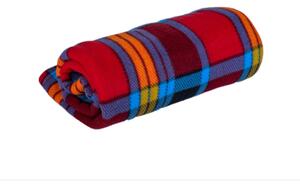 Deka fleece kocka multicolor, 150 x 200 cm