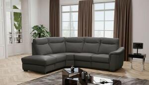 ROHOVÁ SEDAČKA, textil, koža, antracitová Livetastic - Sedačky, Online Only