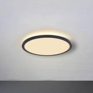 Stropné LED Sapana, čierna, okrúhle, stmievateľné