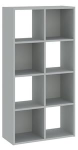 Regál Sinde 2x4, sivá