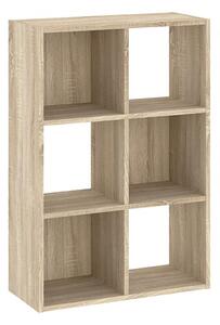 Regál Sinde 2x3, dub sonoma